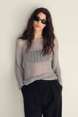 Jersey crochet manga larga de Mango en Buzos y Sweaters para argentina