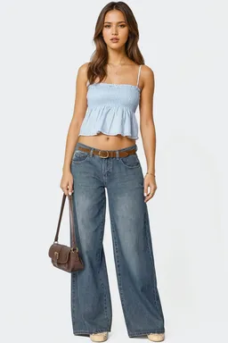 Musculosa millie fruncida de Edikted en Tops para argentina