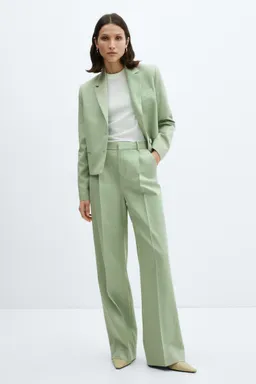 Wideleg traje con pinzas de Mango en Pantalones para argentina