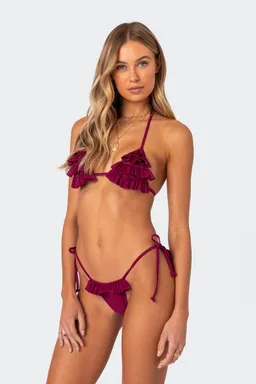 Bikini triángulo con volados de Edikted en Swimwear y Beachwear para argentina