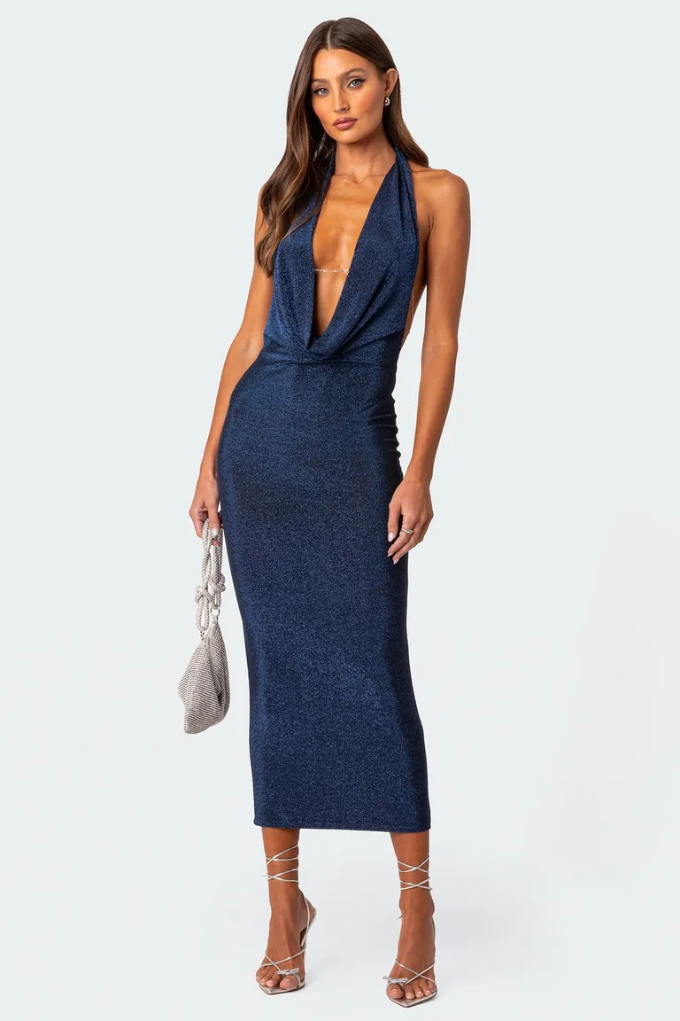 Maxi vestido espalda descubierta de Edikted en Vestidos para argentina