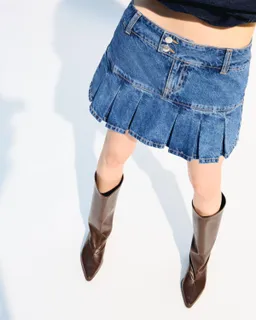 Minifalda jean plisada de Bershka en Faldas para argentina