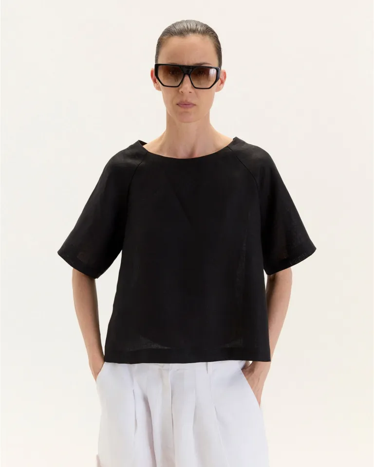 Top de Corte Minimalista con Detalles Distintivos en la Espalda de Blue Sheep en Tops para argentina