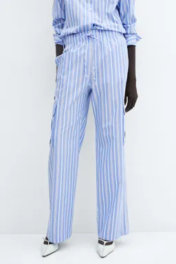 Pantalón cargo algodón rayas de Mango en Pantalones para argentina