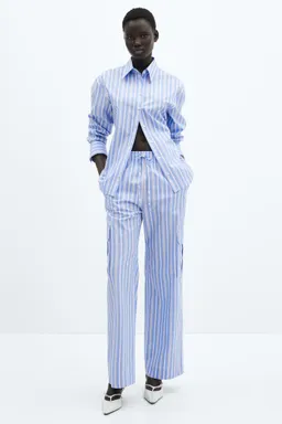 Pantalón cargo algodón rayas de Mango en Pantalones para argentina