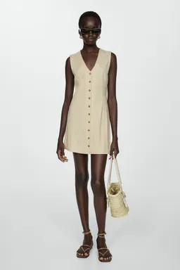 Vestido corto con botones de Mango en Vestidos para argentina