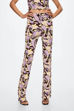 Pantalón estampado retro de Mango en Pantalones para argentina