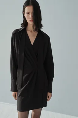 Vestido cruzado cuello camisero de Mango en Vestidos para argentina