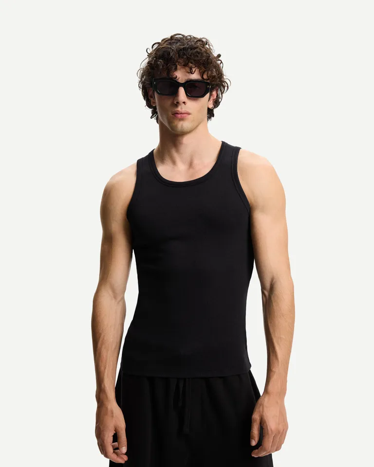 Remera musculosa rib de Bershka en Remeras y Polos para argentina
