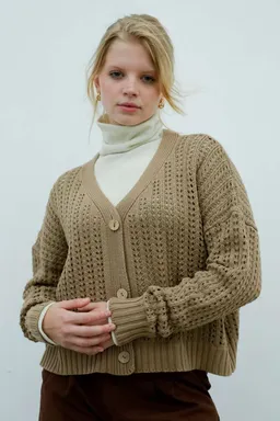 Saco hilo ancho con botones de Hesed en Buzos y Sweaters para argentina