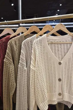 Saco hilo ancho con botones de Hesed en Buzos y Sweaters para argentina