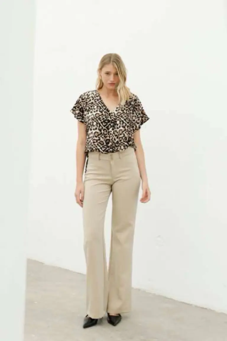 Blusa Escote V Estampada de Hesed en Blusas para argentina