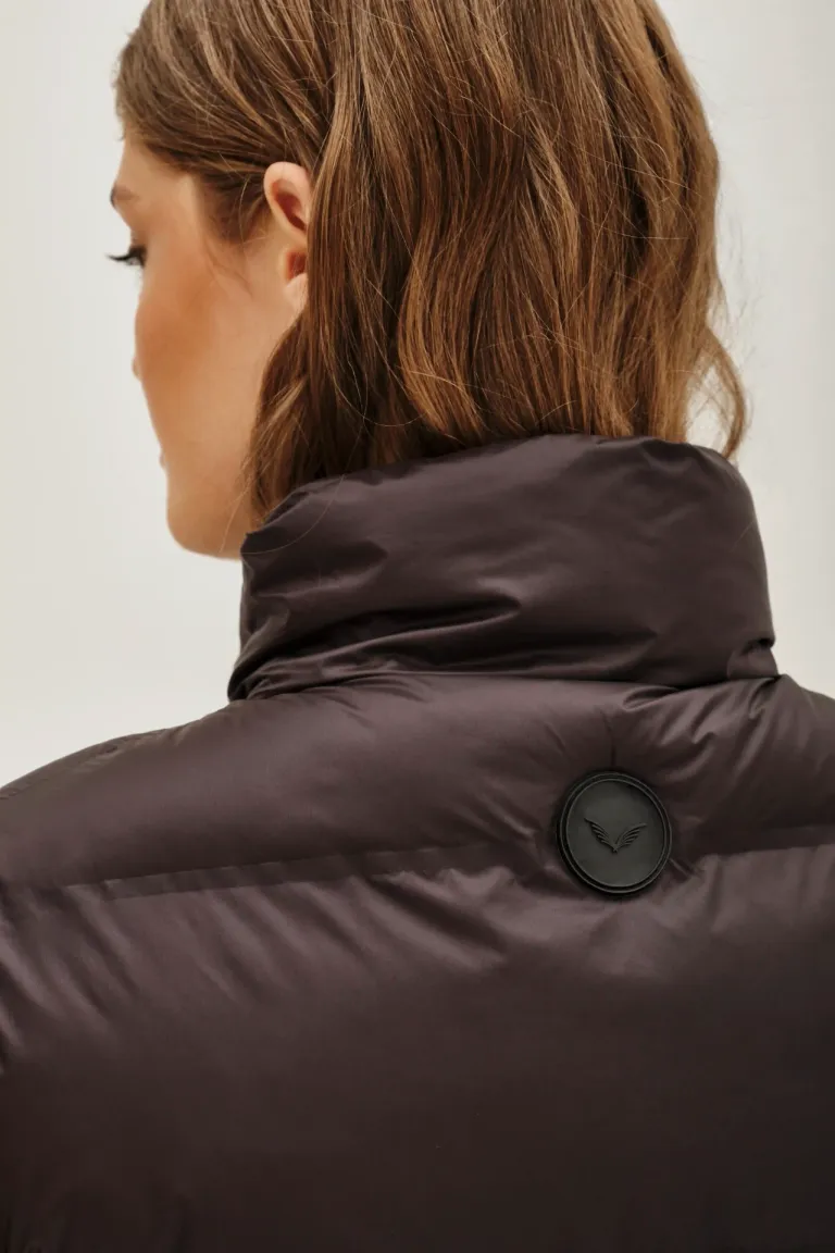 Chaleco inflable corto con cuello alto y cierre frontal de Rapsodia en Chalecos para argentina