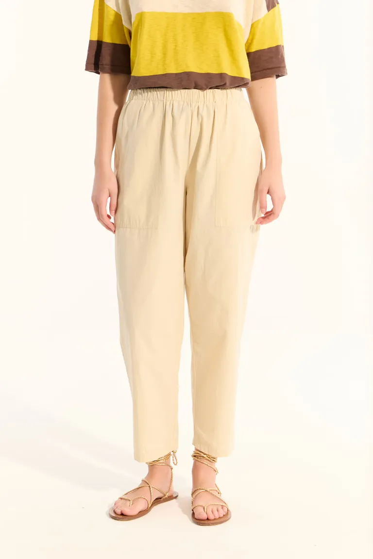 Pantalón de papel con corte slim y cintura elástica de Portsaid en Pantalones para argentina