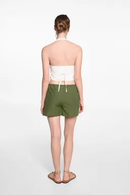 Short lino con lazo de Mango Teen en Shorts para argentina