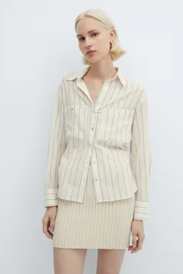 Camisa rayas bolsillos de Mango en Camisas para argentina