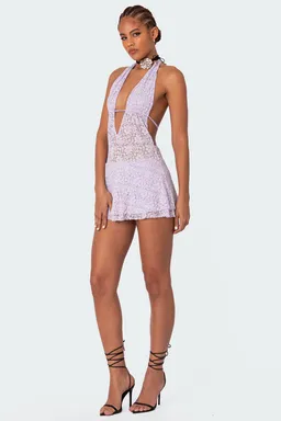 Mini vestido encaje danna de Edikted en Vestidos para argentina