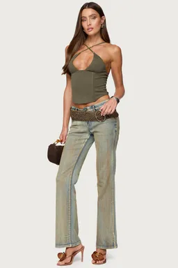 Lou corset cuentas cruzado de Edikted en Tops para argentina