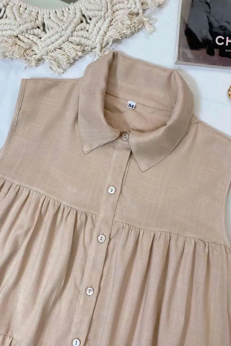 Camisa de Lino Fruncida de Hesed en Camisas para argentina