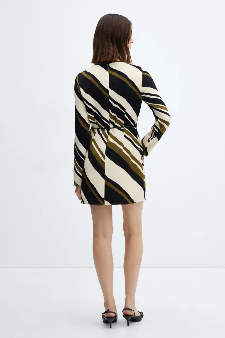 Vestido rayas con cinturón de Mango en Vestidos para argentina