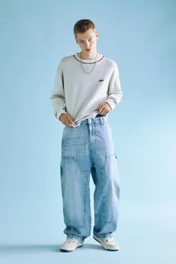 Jeans wide leg carpenter de Pull&Bear en Pantalones para argentina