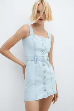 Vestido jean con botones de Mango en Vestidos para argentina