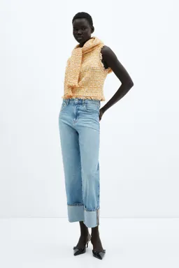 Top tweed deshilachado de Mango en Tops para argentina