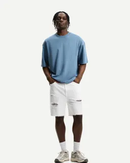 Bermuda denim con roturas de Bershka en Bermudas y Shorts para argentina