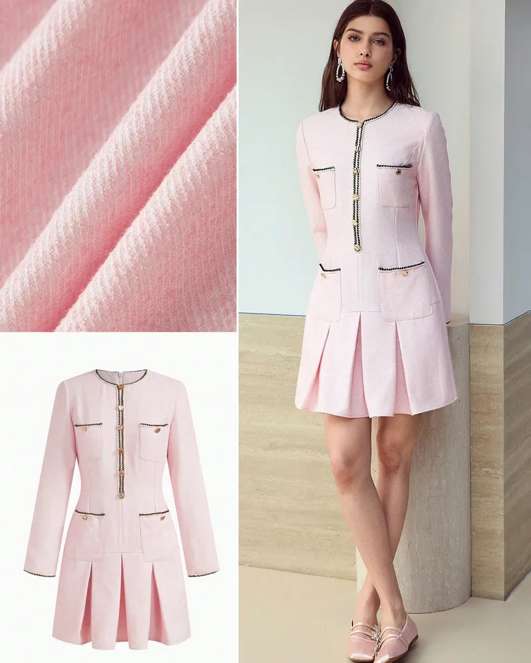 Vestido corto botones metálicos de Motf en Vestidos para argentina