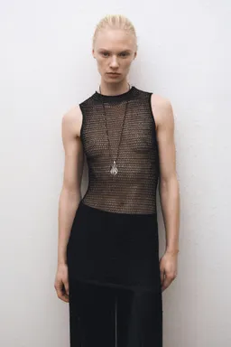 Vestido punto calado flecos de Mango en Vestidos para argentina