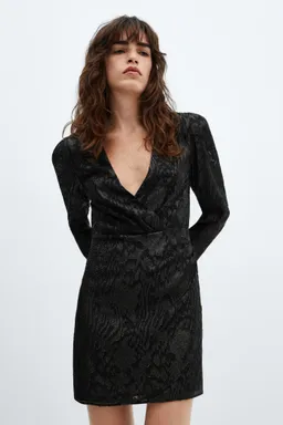 Vestido jacquard lúrex de Mango en Vestidos para argentina
