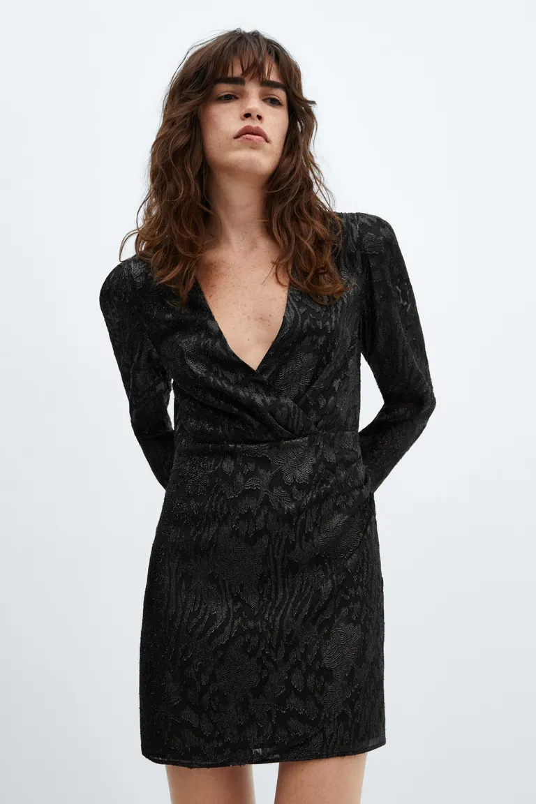 Vestido jacquard lúrex de Mango en Vestidos para argentina