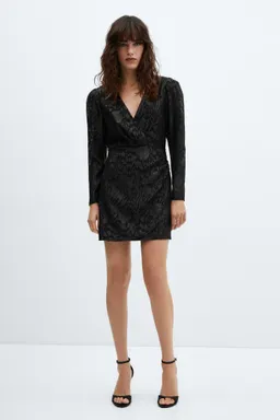 Vestido jacquard lúrex de Mango en Vestidos para argentina