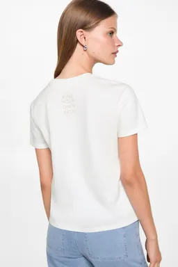 Camiseta estampada algodón de Mango Teen en Remeras para argentina