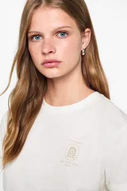 Camiseta estampada algodón de Mango Teen en Remeras para argentina