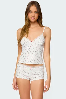 Musculosa viola encaje floral de Edikted en Pijamas y Sleepwear para argentina