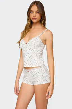 Musculosa viola encaje floral de Edikted en Pijamas y Sleepwear para argentina