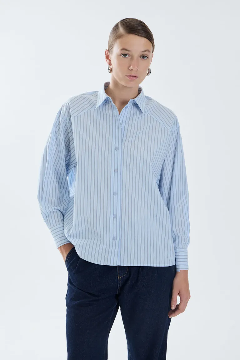 Camisa de corte relajado con diseño a rayas y cuello clásico de Portsaid en Camisas para argentina