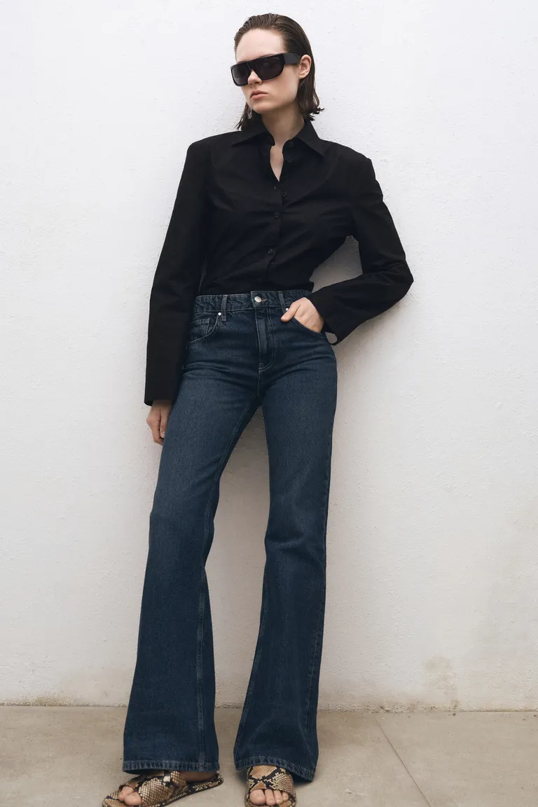 Jeans flare tiro alto de Mango en Pantalones para argentina