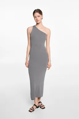 Vestido asimétrico lurex de Mango Teen en Vestidos para argentina