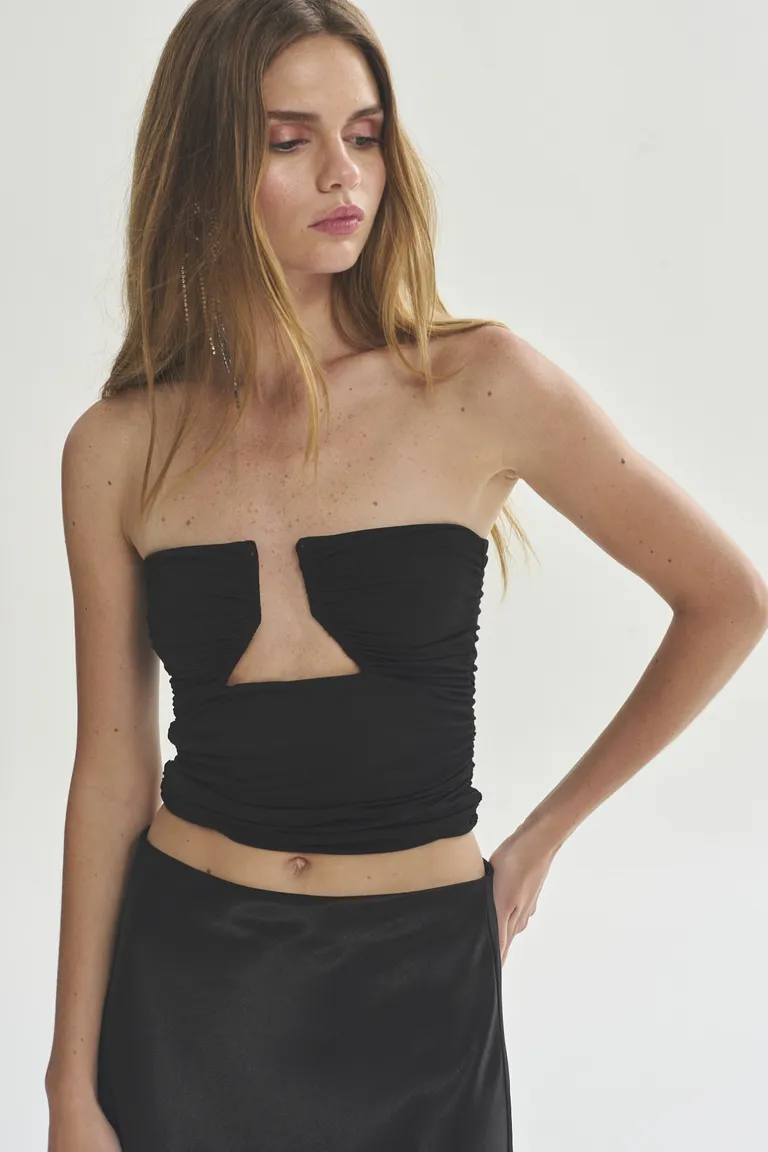 Top sin tirantes de diseño elegante para mujer de Akiabara en Tops para argentina