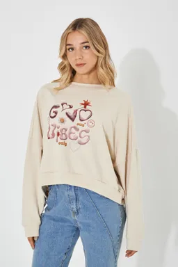 Buzo rustico good vibes de Donadonna en Buzos y Sweaters para argentina