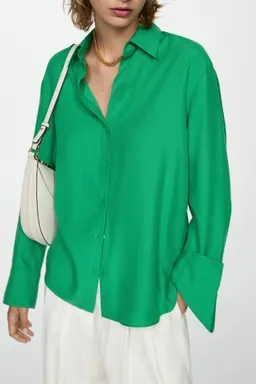 Camisa fluida lyocell de Mango en Camisas para argentina