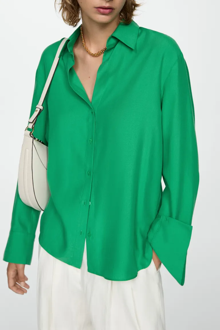 Camisa fluida lyocell de Mango en Camisas para argentina
