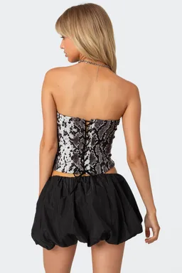 Corset mesh strapless serpiente de Edikted en Bodies para argentina