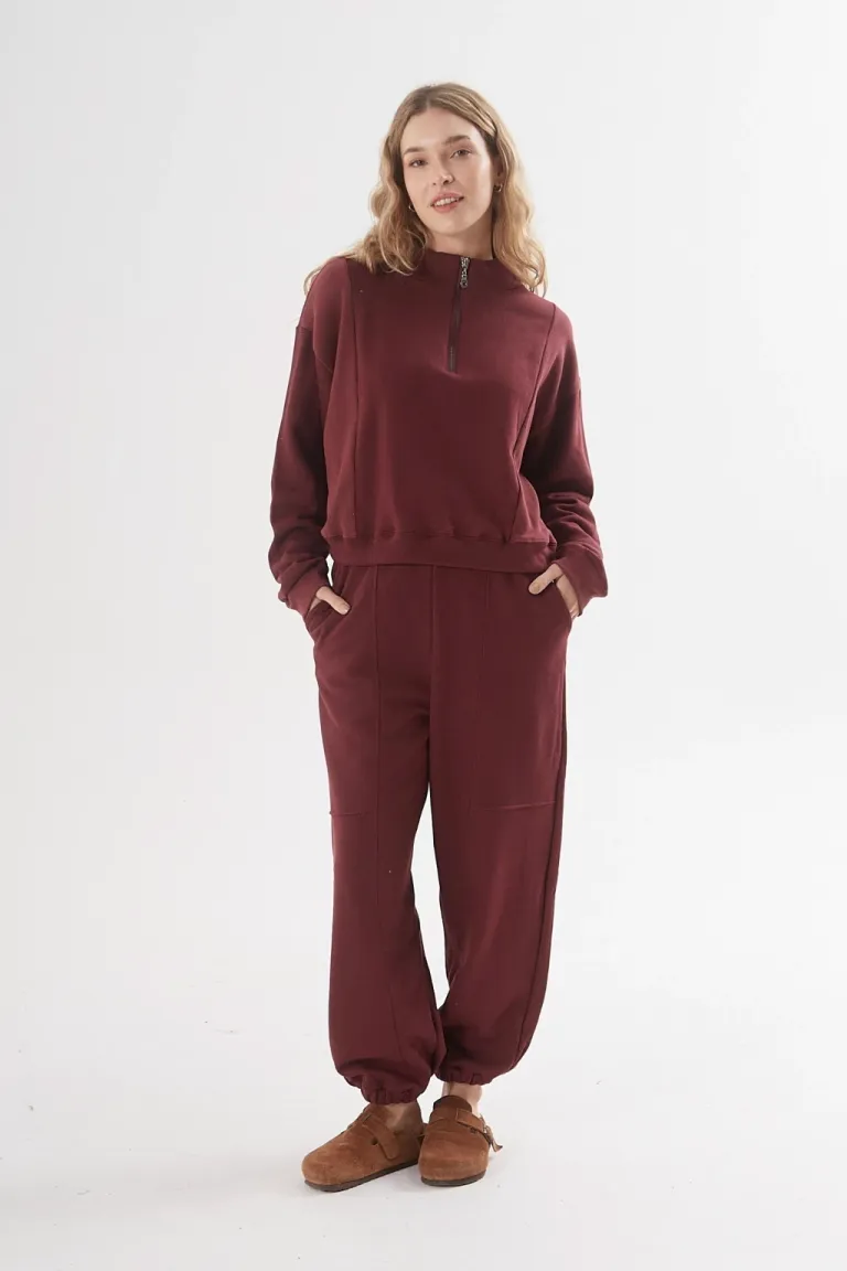 Pantalón jogger negro con recortes y puño para mujer de Belle en Pantalones para argentina