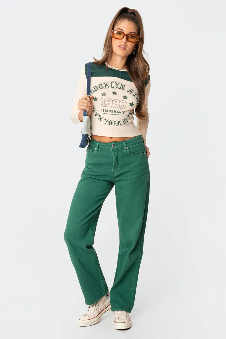 Jeans pierna ancha reigan de Edikted en Pantalones para argentina