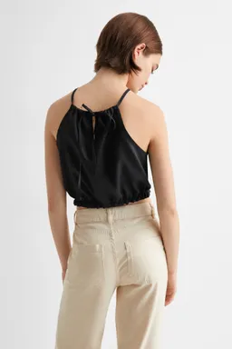 Top crop fruncido de Mango Teen en Tops para argentina