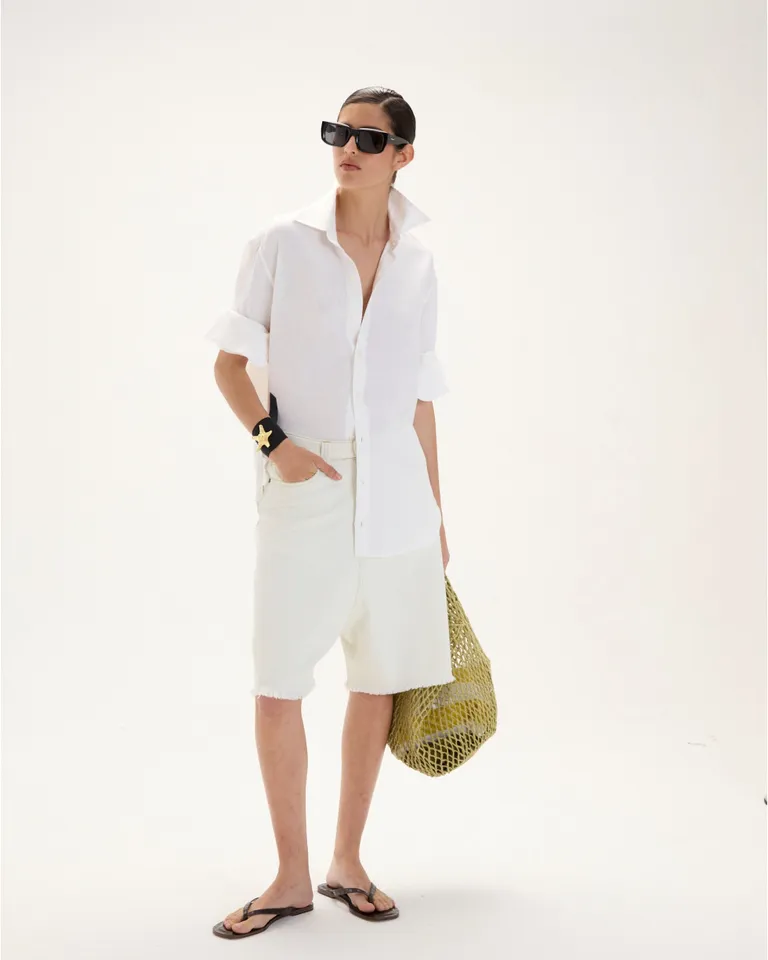 Camisa Sumi: Prenda Unisex de Lino Ligero y Corte Clásico de Blue Sheep en Camisas para argentina