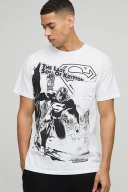 Remera superman comics dc oversized de Boohooman en Remeras y Polos para argentina